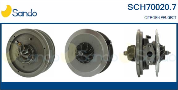 Groupe carter, turbocompresseur SANDO SCH70020.7