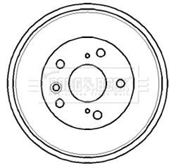 Tambour de frein BORG & BECK BBR7181