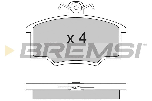 Kit de plaquettes de frein, frein à disque BREMSI BP2281