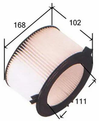 Filtre, air de l'habitacle JS ASAKASHI AC0082