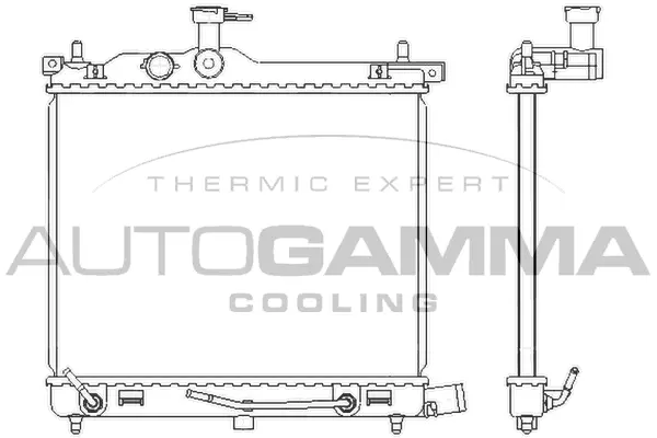 Radiateur, refroidissement du moteur AUTOGAMMA 107579