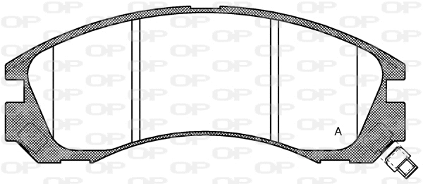 Kit de plaquettes de frein, frein à disque OPEN PARTS BPA0354.32