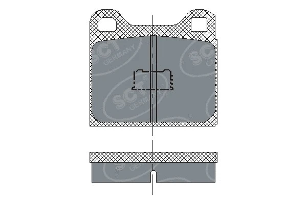 Kit de plaquettes de frein, frein à disque SCT - MANNOL SP 127 PR