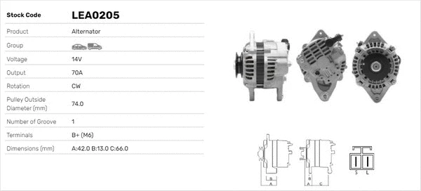 Alternateur LUSA LEA0205