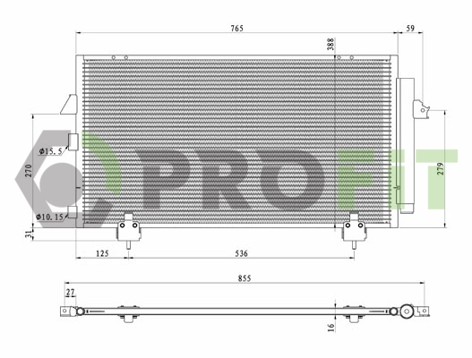 Condenseur, climatisation PROFIT 1770-0401
