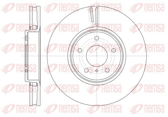 Disque de frein REMSA 61244.10