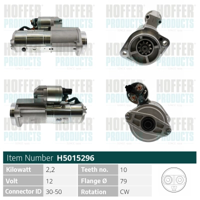 Démarreur HOFFER H5015296