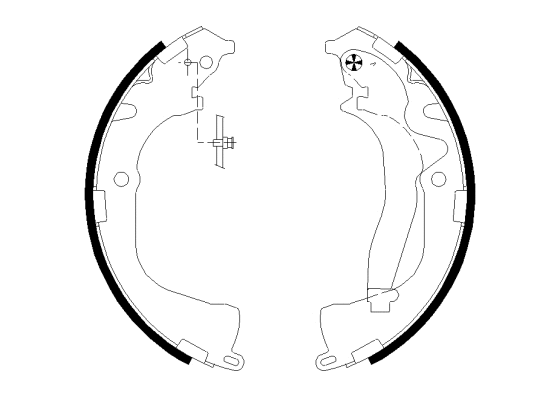 Jeu de mâchoires de frein PAGID H1011