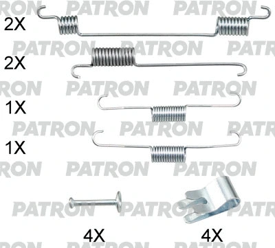 Kit d'accessoires, mâchoire de frein PATRON PSRK0254