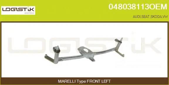 Tringlerie d'essuie-glace LGK 048038113OEM