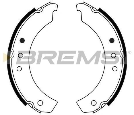 Jeu de mâchoires de frein BREMSI GF0197
