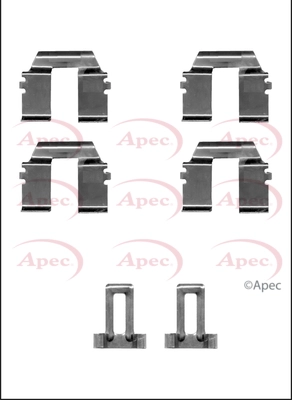 Kit d'accessoires, plaquette de frein à disque APEC KIT1390