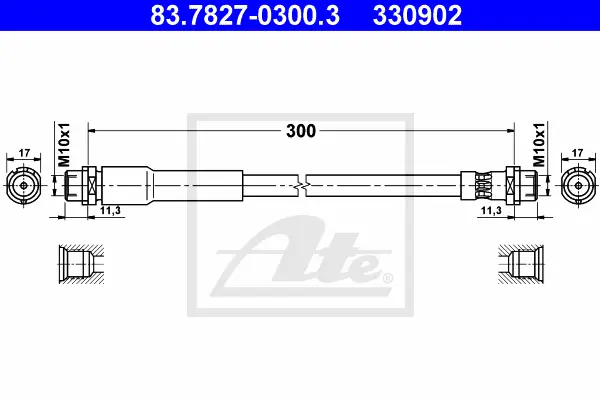 Flexible de frein ATE-APAC 83.7827-0300.3