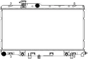 Radiateur, refroidissement du moteur SAKURA Automotive 3421-1004