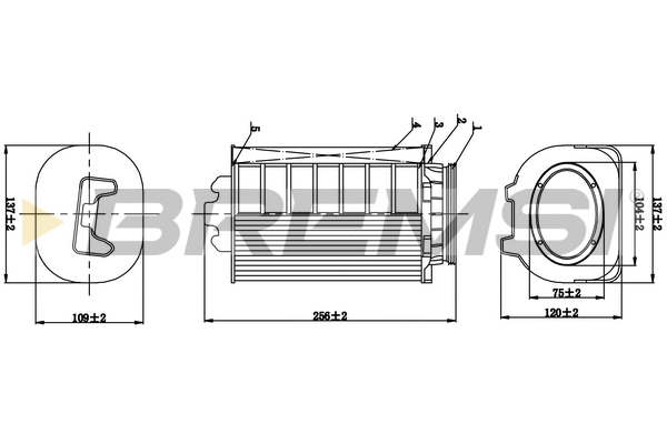 Filtre à air BREMSI FA1063