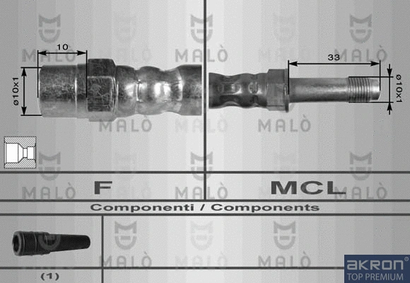 Flexible de frein AKRON-MALÒ 8912