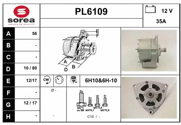 Alternateur SERA PL6109