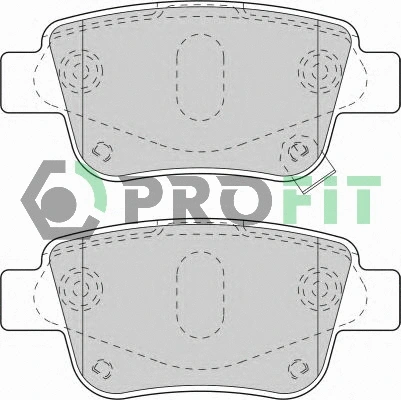 Kit de plaquettes de frein, frein à disque PROFIT 5000-1649