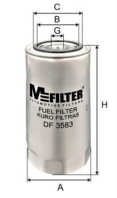 Filtre à carburant MFILTER DF 3583