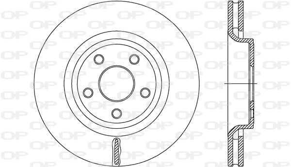Disque de frein OPEN PARTS BDR2712.20