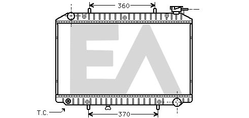 Radiateur, refroidissement du moteur EACLIMA 31R18170