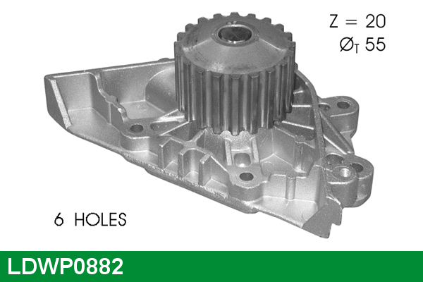 Pompe à eau, refroidissement du moteur LUCAS LDWP0882