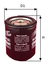 Filtre à carburant CLEAN FILTERS DN 260
