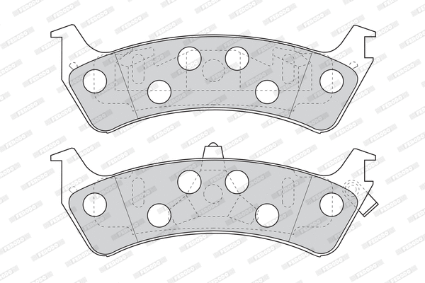 Kit de plaquettes de frein, frein à disque FERODO FDB1130
