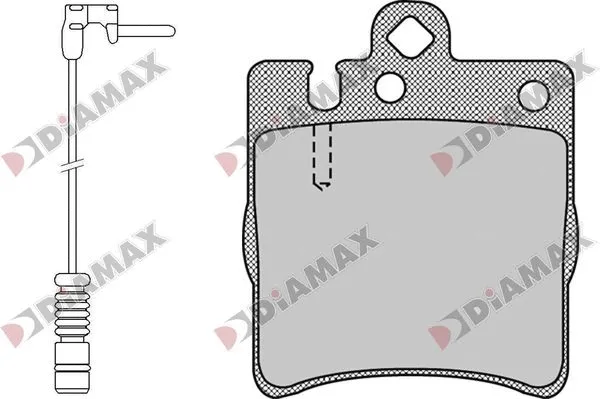 Kit de plaquettes de frein, frein à disque DIAMAX N09775A