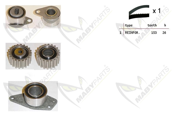 Kit de courroie crantée MABYPARTS OBK010164