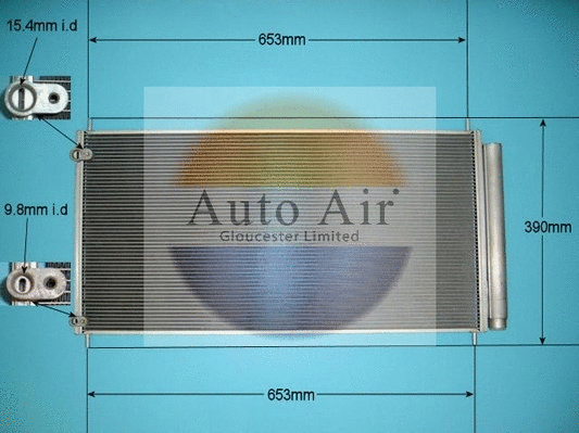 Condenseur, climatisation AUTO AIR GLOUCESTER 16-0051