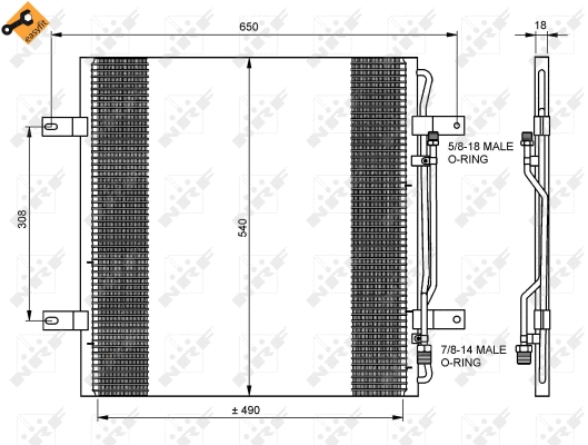 Condenseur, climatisation NRF 35781
