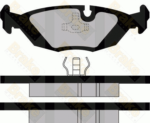 Kit de plaquettes de frein, frein à disque Brake ENGINEERING PA393