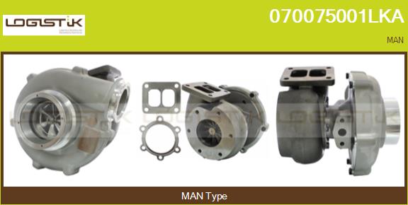 Turbocompresseur, suralimentation LGK 070075001LKA