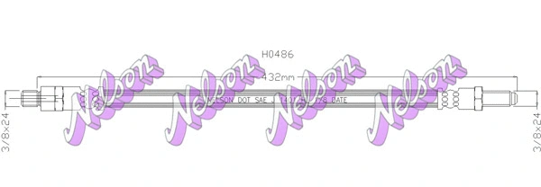 Flexible de frein KAWE H0486