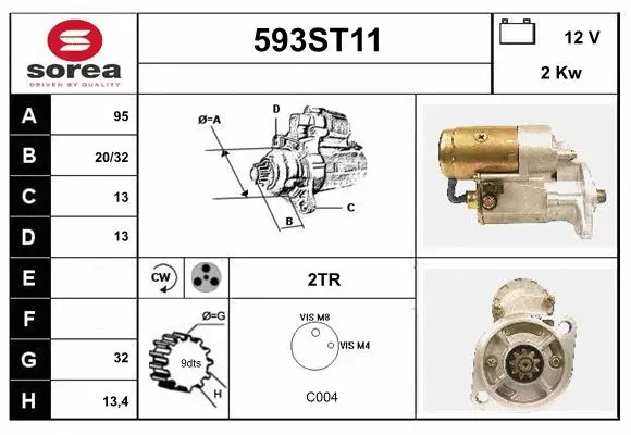 Démarreur STARTCAR 593ST11