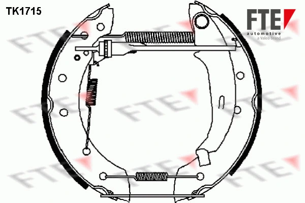 Jeu de mâchoires de frein FTE 9110005