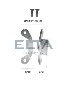 Kit d'accessoires, mâchoires de frein de stationnement ELTA AUTOMOTIVE EA8165