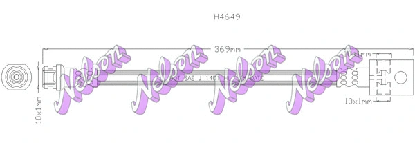 Flexible de frein KAWE H4649