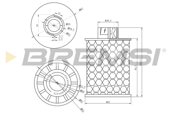 Filtre à carburant BREMSI FE0150