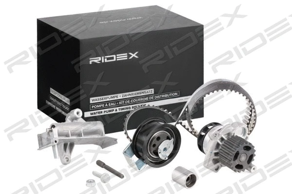 Pompe à eau + kit de courroie crantée RIDEX 3096W0037