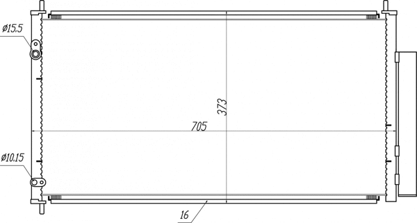 Condenseur, climatisation HART 645 310