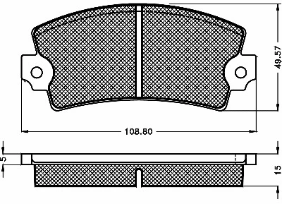 Kit de plaquettes de frein, frein à disque BSF 10322