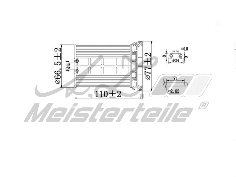 Filtre à carburant A.Z. Meisterteile AZMT-41-020-1476