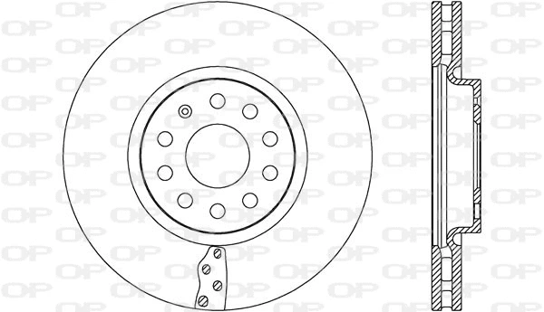 Disque de frein OPEN PARTS BDA2657.20