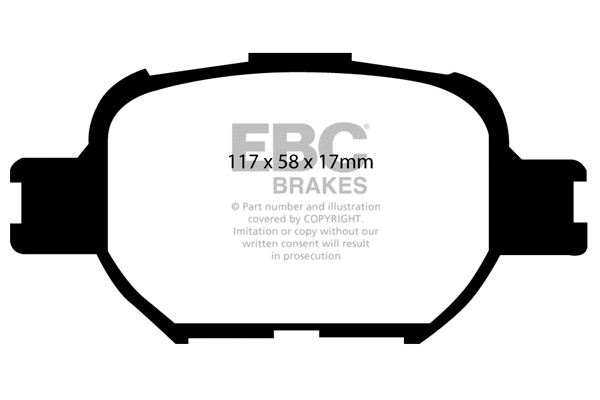 Kit de plaquettes de frein, frein à disque EBC Brakes DP21325