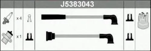 Kit de câbles d'allumage NIPPARTS J5383043