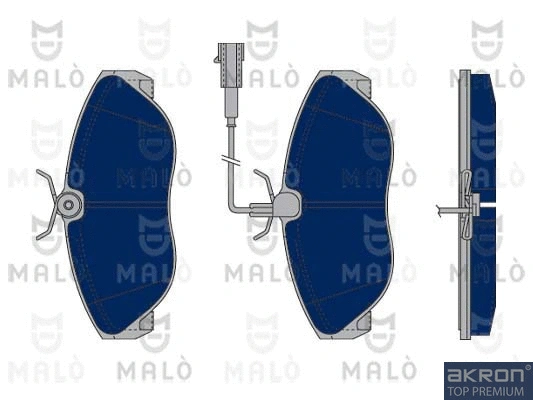Kit de plaquettes de frein, frein à disque AKRON-MALÒ 1050338