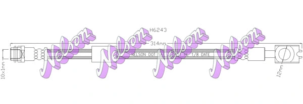 Flexible de frein KAWE H6243