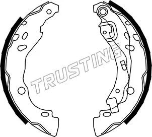 Jeu de mâchoires de frein TRUSTING 088.234